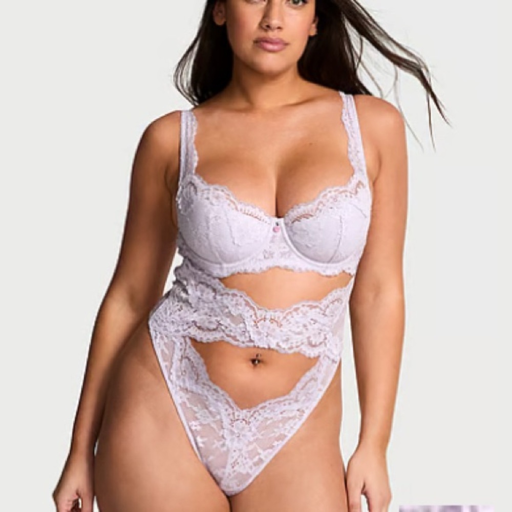 Victoria's Secret Dare to Dream Lace Uplift Balconette Teddy